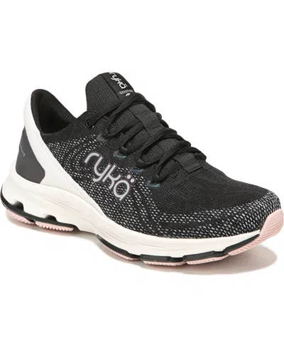 Ryka Women's Devotion X Lace Up Walking Sneakers In Black
