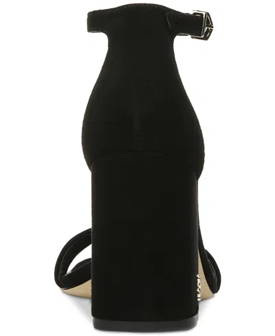 Sam Edelman Daniella Block Heel Sandal Black Suede In Black