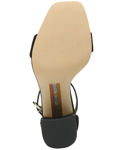 Sam Edelman Daniella Block Heel Sandal Black Suede In Black