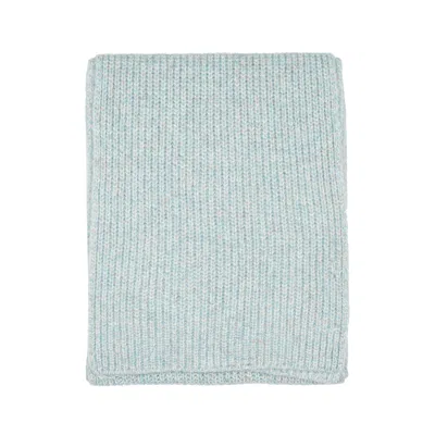 Wool-co Scarf Scarf Mouline Pearl In Blue