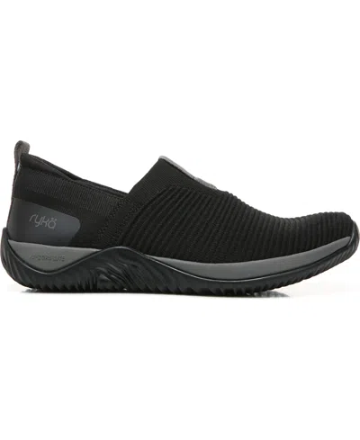 Ryka Echo Knit Slip-on Sneaker In Black