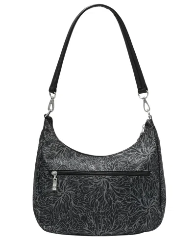 Baggallini Pocket Half Moon Bag In Black