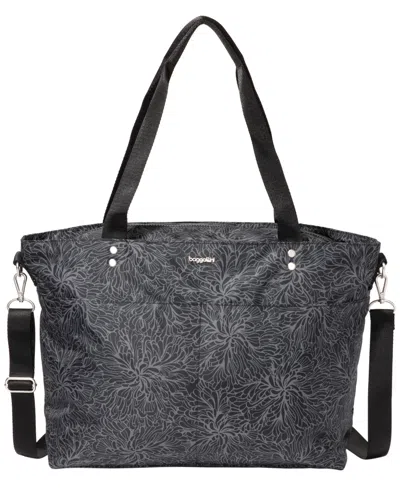 Baggallini Carryall Laptop Tote In Gray