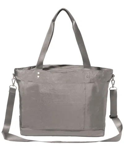 Baggallini Carryall Laptop Tote In Gray