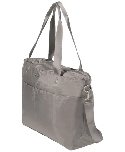 Baggallini Carryall Laptop Tote In Gray