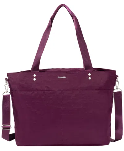 Baggallini Carryall Laptop Tote In Purple