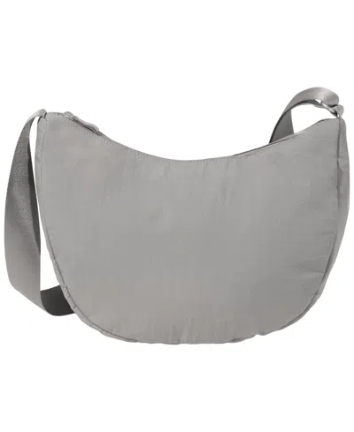 Baggallini Medium Size Swift Crescent Crossbody Bag In Gray