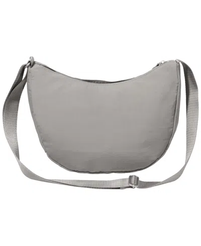 Baggallini Medium Size Swift Crescent Crossbody Bag In Gray