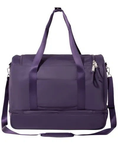Baggallini Deluxe Fifth Avenue Weekender In Purple