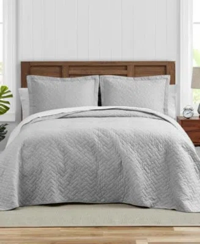 Tommy Bahama Home Solid Reversible Quilt Sets In Sand