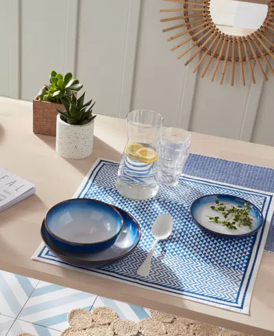 Denby Blue Haze Medium Plate In Multi