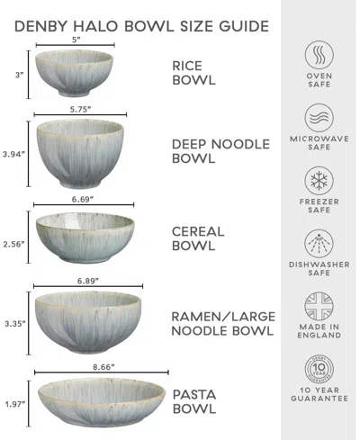 Denby Halo Speckle Rice Bowls, Set For 4 In Multi