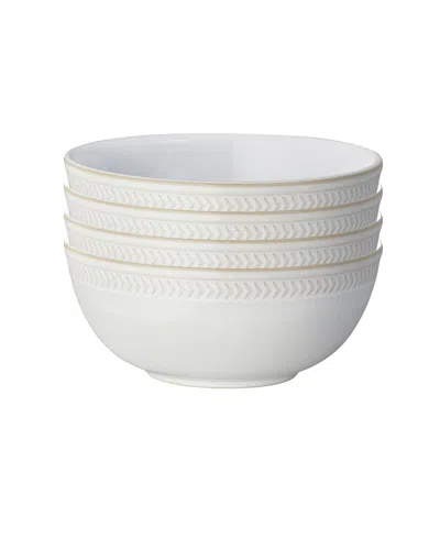 Denby Canvas Textured Cereal Bowls, Set Of 4 In Multi