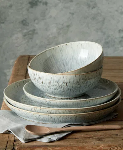 Denby Halo Speckle Dinner Plates, Set Of 4 In Multi