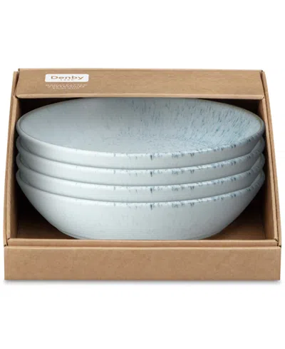 Denby Kiln Pasta Bowls, Set Of 4 In Blue