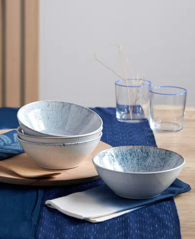 Denby Kiln Cereal Bowls, Set Of 4 In Blue