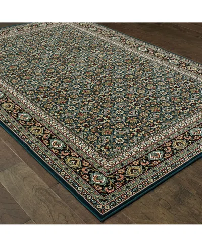 Oriental Weavers Closeout!  Kashan 180l Navy/multi 3'10" X 5'5" Area Rug In Multi