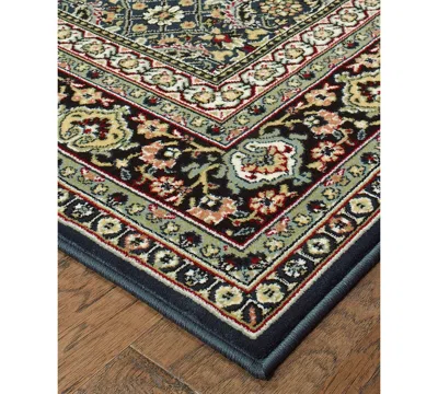 Oriental Weavers Closeout!  Kashan 180l Navy/multi 3'10" X 5'5" Area Rug In Multi