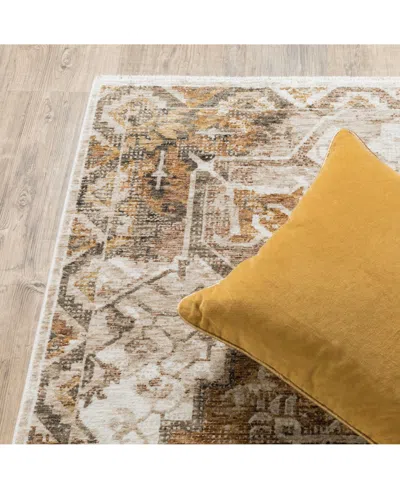 Oriental Weavers Maharaja 661c Gold And Ivory 9'10" X 12'10" Area Rug