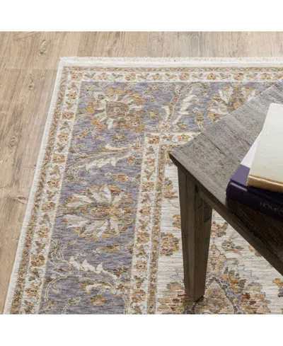 Oriental Weavers Maharaja 5091z Ivory And Blue 5'3" X 7'6" Area Rug In Multi