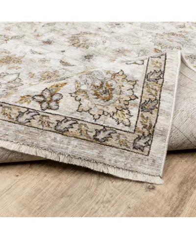 Oriental Weavers Maharaja 70e Ivory And Gray 5'3" X 7'6" Area Rug In Multi