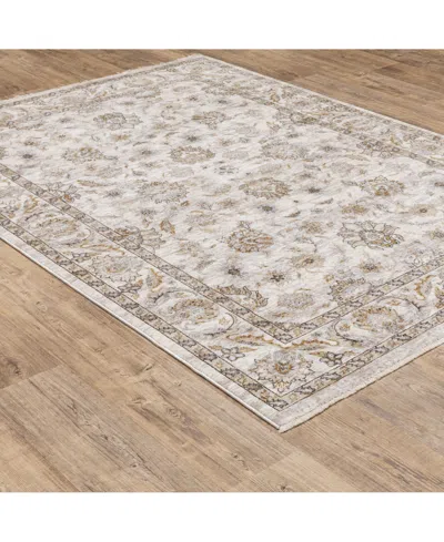 Oriental Weavers Maharaja 70e Ivory And Gray 6'7" X 9'6" Area Rug In Multi