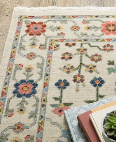 Oriental Weavers Lucca 93w 7'10" X 10'10" Area Rug In White