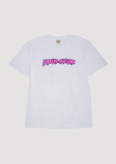 Fucking Awesome Print Logo Short Sleeve Tee In White