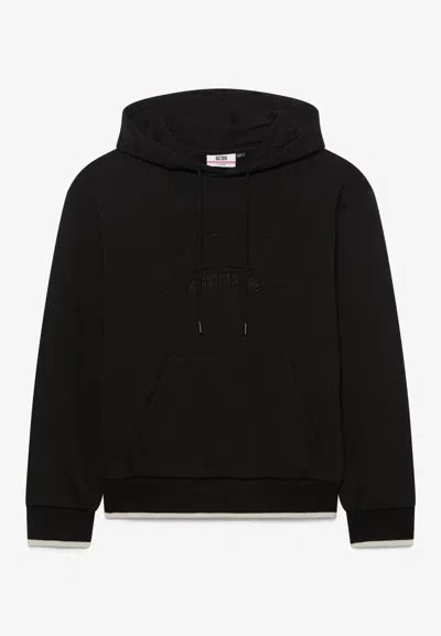 Gcds Hoodie Logo Sweatshirt In Black