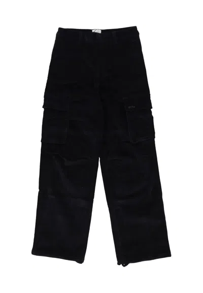 Arte Men's Long Trousers Corduroy Cargo Pants Navy In Blue