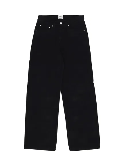 Arte Jeans Man Back Pocket Graphic Pants Black In Black