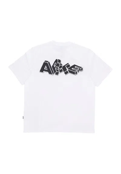 Arte Men's T-shirt Block Print T-shirt White In White