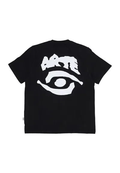 Arte Men's T-shirt Eye Print Tee Black In Black