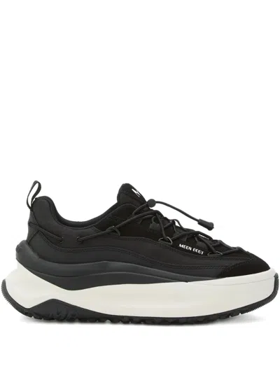 Moon Boot Sneakers Moon247 In Tessuto Nero  Uomo In Black