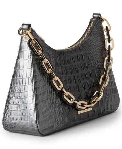 Brahmin Mod Esme Black Melbourne Medium Leather Shoulder In Black