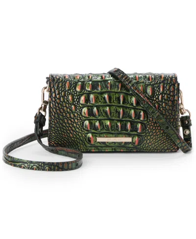 Brahmin Minuette Melbourne Mini Leather Crossbody Bag In Green