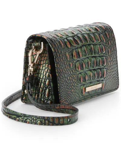 Brahmin Minuette Melbourne Mini Leather Crossbody Bag In Green