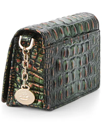 Brahmin Minuette Melbourne Mini Leather Crossbody Bag In Green