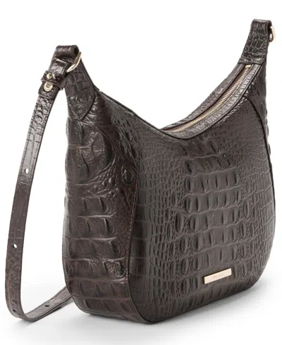 Brahmin Corinne Alden Road Leather Crossbody Bag In Brown