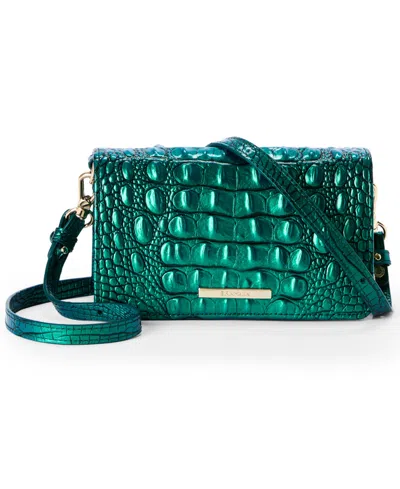 Brahmin Minuette Melbourne Mini Leather Crossbody Bag In Green