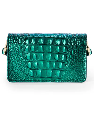Brahmin Minuette Melbourne Mini Leather Crossbody Bag In Green