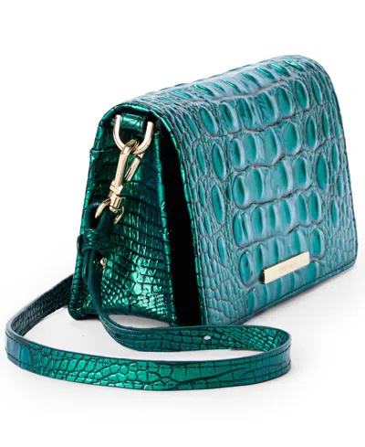 Brahmin Minuette Melbourne Mini Leather Crossbody Bag In Green