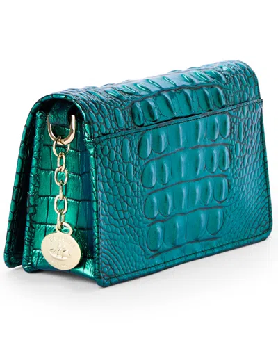 Brahmin Minuette Melbourne Mini Leather Crossbody Bag In Green