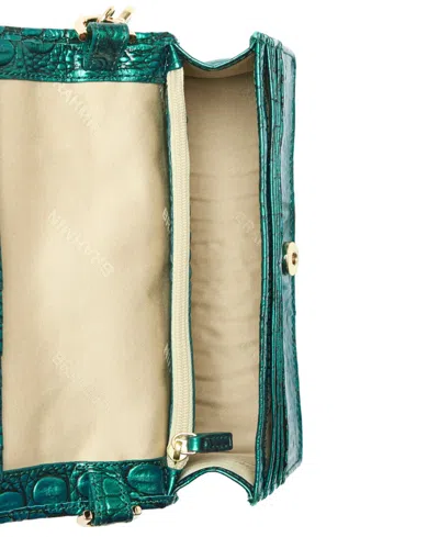 Brahmin Minuette Melbourne Mini Leather Crossbody Bag In Green