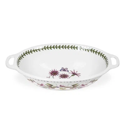 Portmeirion Botanic Garden Handled Oval Bowl In Multi