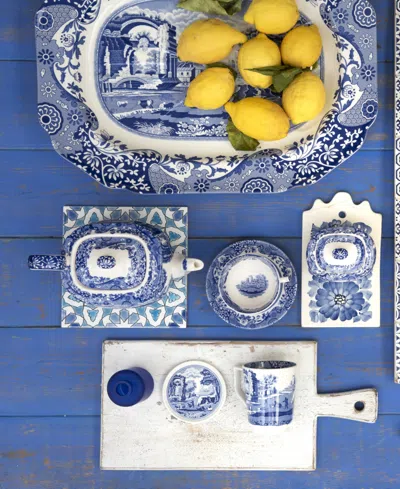 Spode Blue Italian Large Mug & Lid In Multi