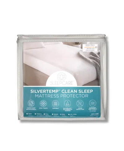 Downlite Sleepcare Silvertemp Clean Sleep Mattress Protector, King In White