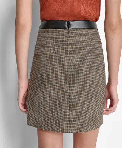 Dkny Petite A-line Mini Skirt In Multi