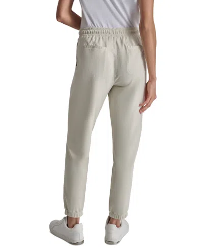 Dkny Sport Women's Cotton-blend Tie-waist Joggers In Neutral