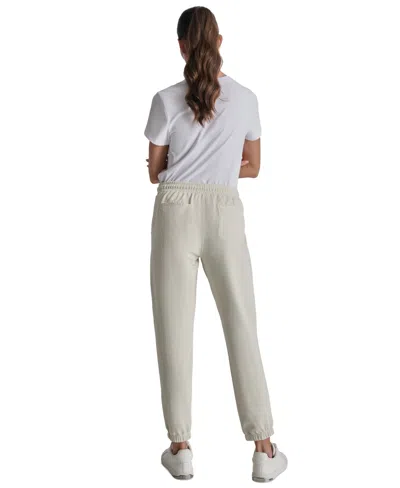 Dkny Sport Women's Cotton-blend Tie-waist Joggers In Neutral
